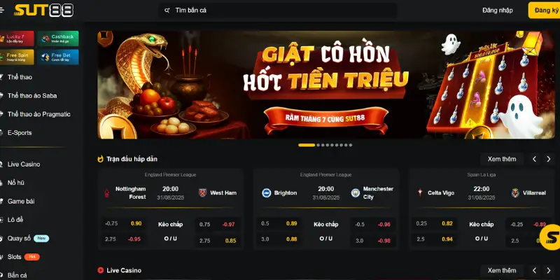 Sut88 - Trang cá cược bóng đá uy tín top 1 trên thị trường